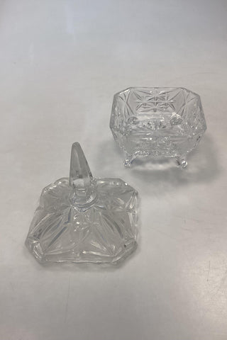 Beveled Glass Bonbonniere on feet