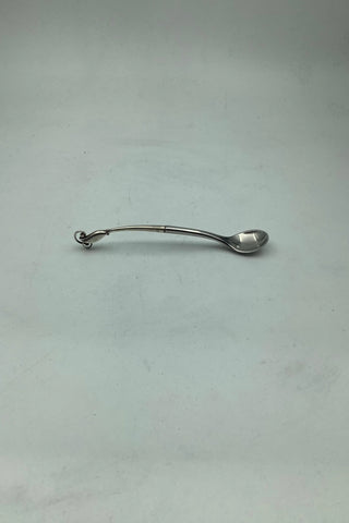 Georg Jensen Sterling silver Mustard Spoon No 162 Measures 10.5cm / 4.13 inch