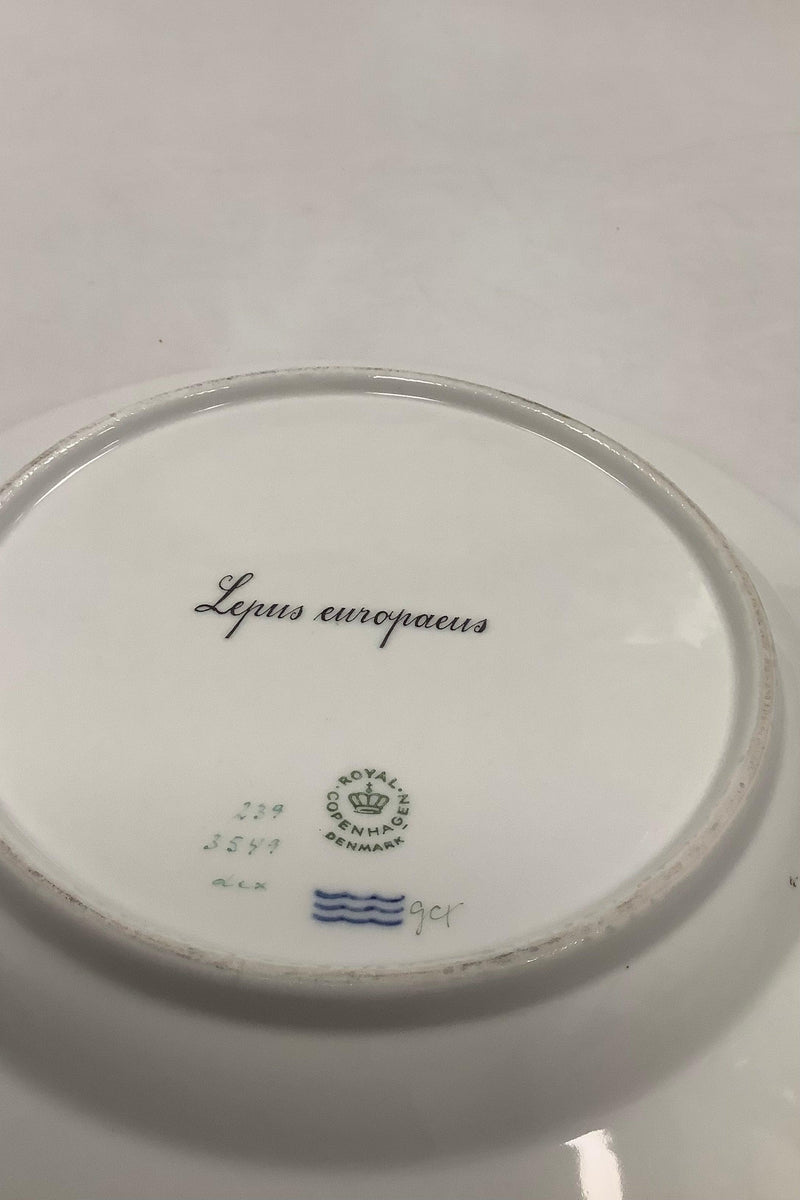 Flora Danica Jagtstel Middagstallerken No 239/3549 Hare