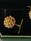 Flora Danica Manchetknapper sterling sølg og guld