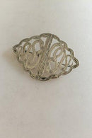 Vintage Silber Gürtelschnalle in Brosche gemacht