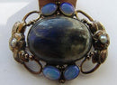Georg Jensen 826 Silver Brooch with Opal, Perls and Moonstones No 78 from 1908-1914