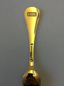 Georg Jensen Annual Fork 1986 in gilded Sterling Silver with enamel