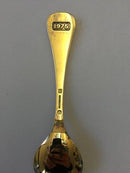 Georg Jensen Jahreslöffel 1979 aus vergoldetem Sterlingsilber
