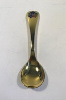Georg Jensen Årsske 1992 i forgyldt Sterling Sølv med emalje.