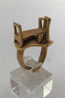 Georg Jensen Forgyldt Messing Seng / Stol Ring