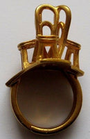 Georg Jensen ゴールドプレート リング VERY MODERN STYLE