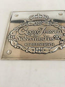 Georg Jensen Händler-Werbeschild aus Sterlingsilber