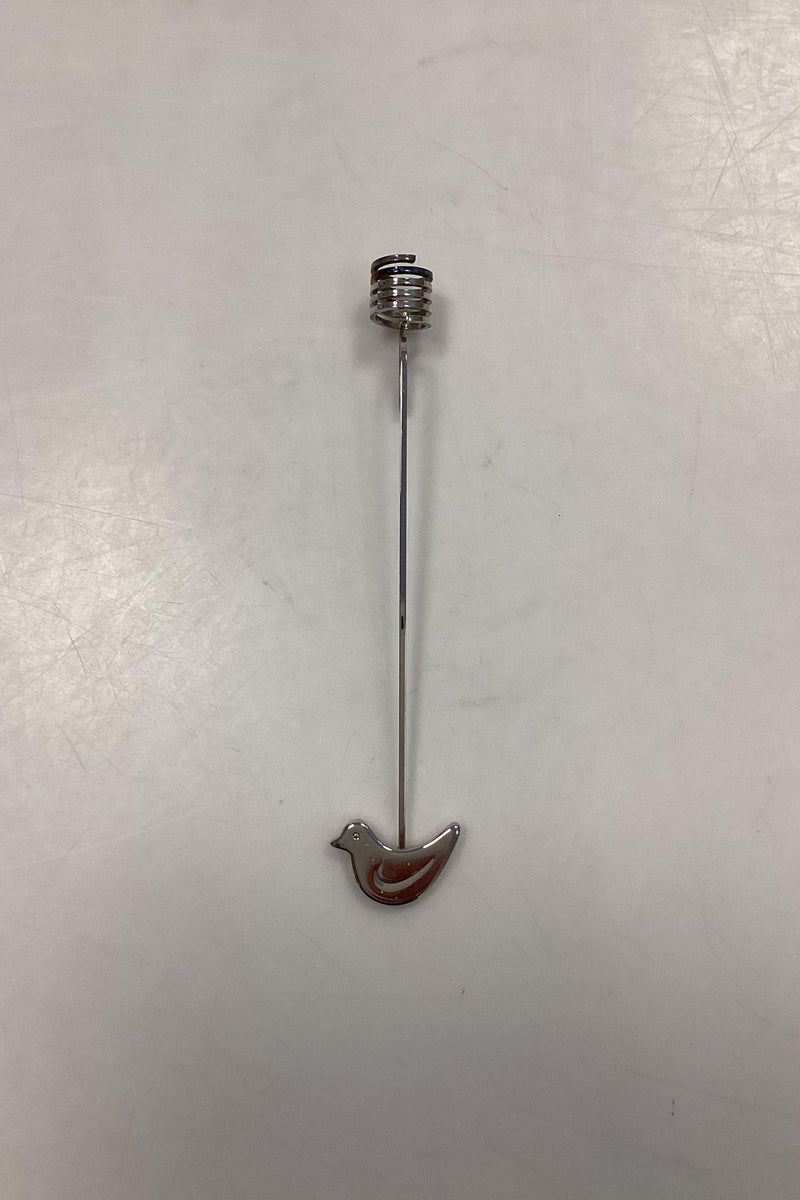 Georg Jensen Golden Christmas Lyseholder - Fugl 1991 / Palladium