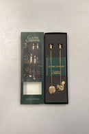 Georg Jensen Golden Christmas Candle Holder - Walnut and Acorn 2004