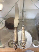 Georg Jensen King Schneidemesser und -gabel aus Sterlingsilber