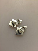 Georg Jensen Sterling Silver and Moonstone Earring No 32B