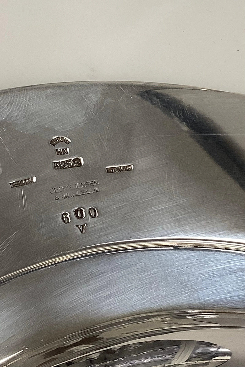 Georg Jensen Pyramide Sterling Sølv Bakke No 600 V Harald Nielsen