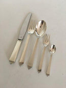 ジョージ ジェンセン ピラミッド スターリングシルバー フラットウェアセット（8人用）40ピース