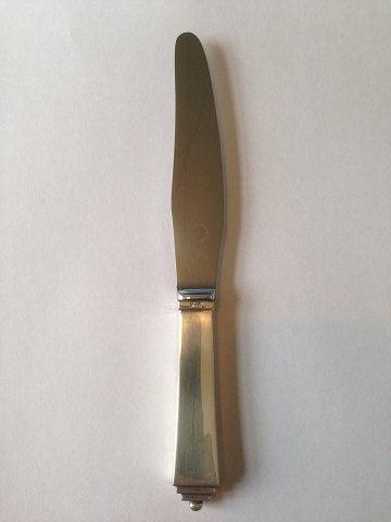 Georg Jensen Pyramide Sterling Silber Lunchmesser mit kurzem Griff Nr. 023