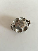 ジョージ ジェンセン シルバーブローチ No 80 琥珀の装飾