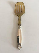 Georg Jensen Silber Königin Hering/Sardine Serviergabel mit Bein Nr. 216