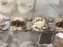 Georg Jensen Silberarmband mit Taube und Granaten Nr. 14 aus den 1930er Jahren
