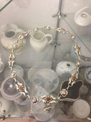 Georg Jensen Silberhalskette mit Bernstein Nr. 10