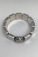 Georg Jensen Sterling Sølv Armring integreret ur No. 196 Astrid Fog