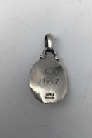 Georg Jensen Sterling Sølv Årssmykke Vedhæng 1997.