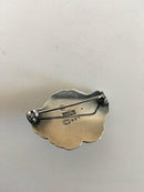 Georg Jensen Sterling Silber Brosche Nr. 407 mit Amethyst