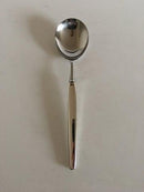 Georg Jensen Sterling Silver Cypres Serving Spoon with Steel Part（ジョージ ジェンセン スターリングシルバー サービングスプーン スチールパーツ