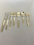 Georg Jensen Sterling Silver 'Cypress' Flatware Set of 48 pieces for 6 pers.