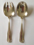 ジョージ ジェンセン スターリング シルバー ダブル トリプレット サラダ/サービング セット No 115、No 116