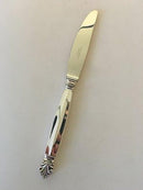Georg Jensen Sterling Silber 'Queen' Essensmesser mit langem Griff Nr. 014