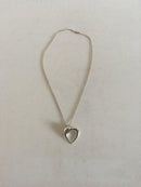 Georg Jensen纯银项链，心形吊坠，2006年