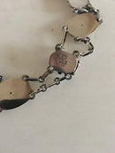 Georg Jensen Sterling Silver Necklace No 16 with Synthetic Saphire