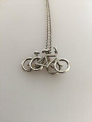 Georg Jensen Sterlingsilber-Halskette Nr. 214 mit Fahrrad-Anhänger