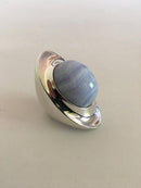 Georg Jensen Sterling Silver Henning Koppel Ring No.242 ライトブルー/バイオレット・ストーン付き