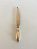 Georg Jensen Sterling Sølv Kaktus Spisekniv med Kort Håndtag No 013