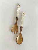 Georg Jensen Sterling Silber 'King' Salatbesteck (mit Beinen)