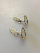 Georg Jensen Sterling Sølv Manchetknapper med forgyldninger No 75B