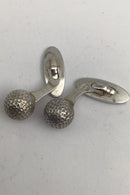 Georg Jensen Sterling Sølv Manchetknapper No. 132 (Golf-bold)