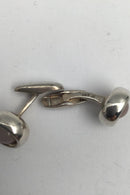 Georg Jensen Sterling Sølv Manchetknapper No 473 Sphere Rosa Quartz