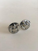 Georg Jensen Sterling Silver Cufflinks No 68 with Copenhagen Logo (ジョージ ジェンセン スターリング シルバー カフスボタン コペンハーゲンロゴ)