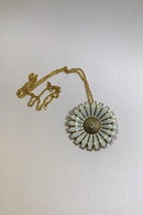 Georg Jensen Sterling Silber Marguerite Halskette (Brosche)