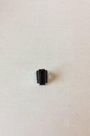 Georg Jensen. Nocturne ring 571A in sterling silver with black agate and treated pavement-black diamonds. Str 55. Design Regitze Overgaard.