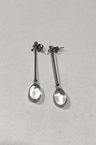 Georg Jensen Sterling Silver Earrings Dew Drop Torun（ジョージ