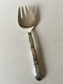 Georg Jensen Sterling Silver Ornamental Serving Fork No.57(大)。