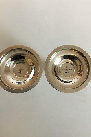 Georg Jensen Sterling Sølv Par Lysestager No 454A