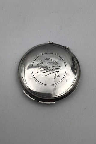 Georg Jensen Sterling Sølv Pudderdåse No. 231K Harald Nielsen