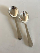 Georg Jensen Sterling Silver ピラミッド型サラダカトラリー