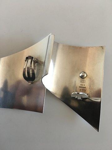 Georg Jensen Sterling Sølv Regitze Overgaard Øreringe No 378 (Clips)