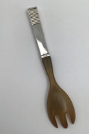 Georg Jensen Sterling Silver Relief Salad Fork No. 342B (Horn)