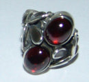 Georg Jensen Sterling Sølv Ring med Granater No 48